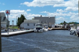 Gas Dock from water